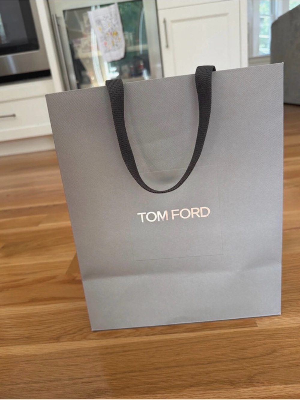 Tom Ford Grey Paper Shopping Bag